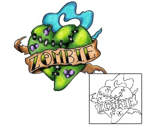 Miscellaneous Tattoo Zombie Heart Tattoo