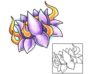 Lotus Tattoo Plant Life tattoo | EHF-00037