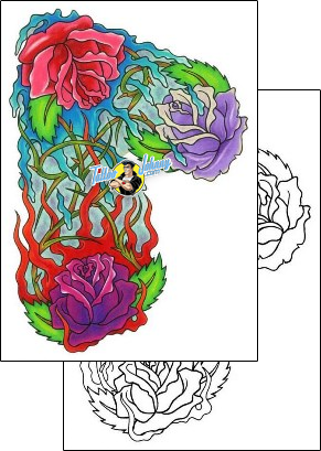 Flower Tattoo plant-life-flowers-tattoos-eddie-deblock-ekf-00005
