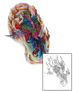 Fire – Flames Tattoo Mythology tattoo | EKF-00012