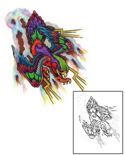 Picture of Lightning Phoenix Tattoo