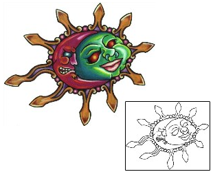 Sun Tattoo Astronomy tattoo | EKF-00035