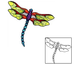 Dragonfly Tattoo Insects tattoo | EKF-00060