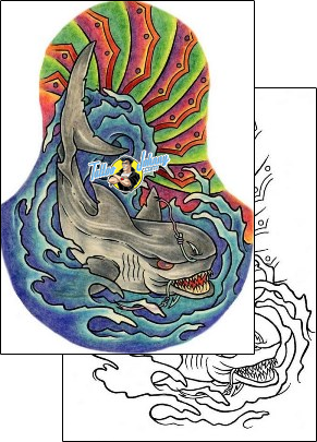 Sea Creature Tattoo marine-life-fish-tattoos-eddie-deblock-ekf-00098