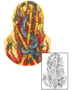 Fire – Flames Tattoo Specific Body Parts tattoo | EKF-00103