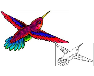 Hummingbird Tattoo For Women tattoo | EKF-00146