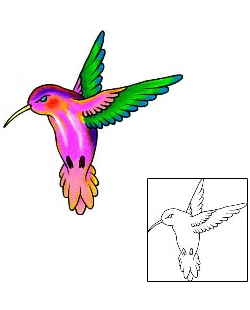 Hummingbird Tattoo For Women tattoo | EKF-00148