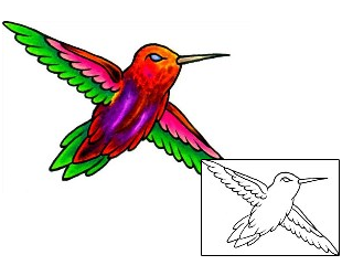 Hummingbird Tattoo For Women tattoo | EKF-00149