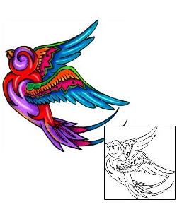 Bird Tattoo Tattoo Styles tattoo | EKF-00177