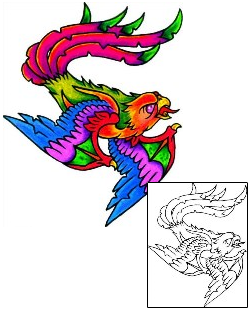 Phoenix Tattoo For Women tattoo | EKF-00194