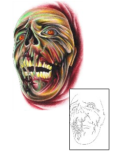 Monster Tattoo Horror tattoo | ELF-00003