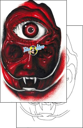 Devil - Demon Tattoo horror-evil-tattoos-efrain-ramos-elf-00025
