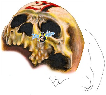 Skull Tattoo horror-skull-tattoos-efrain-ramos-elf-00053