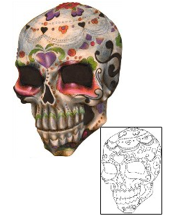 Day of the Dead Tattoo Ethnic tattoo | ELF-00064