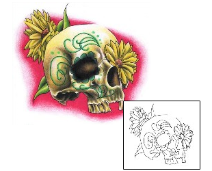 Day of the Dead Tattoo Ethnic tattoo | ELF-00070