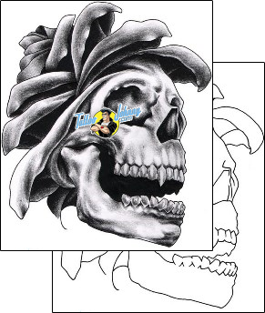 Skull Tattoo horror-skull-tattoos-efrain-ramos-elf-00071