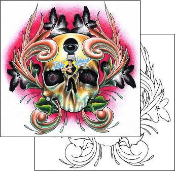 Skull Tattoo horror-skull-tattoos-efrain-ramos-elf-00075