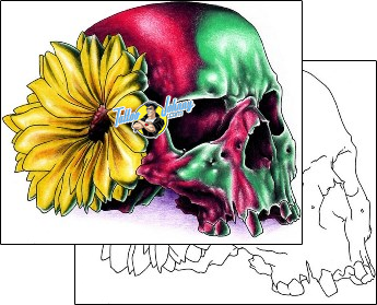 Skull Tattoo horror-skull-tattoos-efrain-ramos-elf-00085