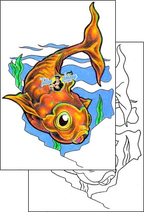 Fish Tattoo marine-life-fish-tattoos-eddie-van-camp-eof-00018