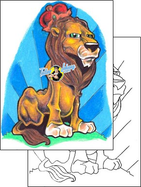 Lion Tattoo animal-lion-tattoos-eddie-van-camp-eof-00026