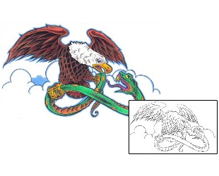 Patriotic Tattoo Animal tattoo | EOF-00044