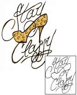 Picture of Stay Classy Script Lettering Tattoo