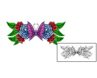 Butterfly Tattoo Plant Life tattoo | EQF-00008