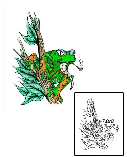 Frog Tattoo Reptiles & Amphibians tattoo | EQF-00019