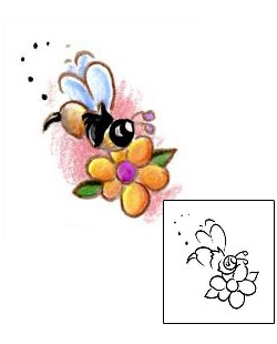 Bee Tattoo For Women tattoo | ESF-00008