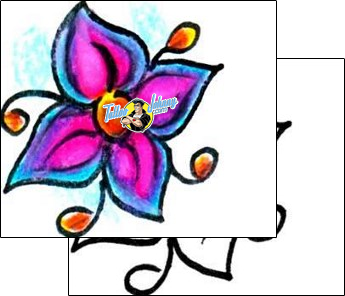 Flower Tattoo plant-life-flowers-tattoos-erin-marie-smith-esf-00032