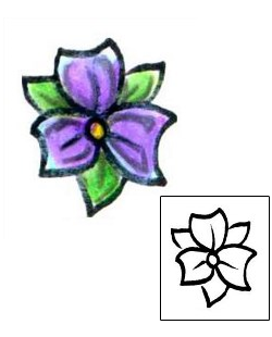 Flower Tattoo Specific Body Parts tattoo | ESF-00038