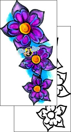 Flower Tattoo plant-life-flowers-tattoos-erin-marie-smith-esf-00039
