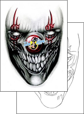 Evil Tattoo clown-tattoos-clinton-airheart-etf-00005