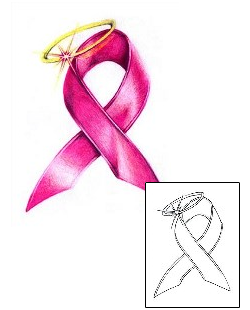 Ribbon Tattoo For Women tattoo | ETF-00021