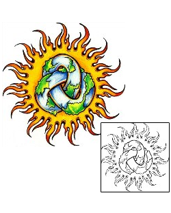 Sun Tattoo Astronomy tattoo | EUF-00006