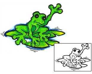 Frog Tattoo Reptiles & Amphibians tattoo | EUF-00030