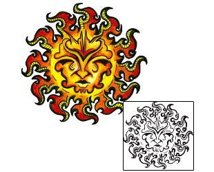 Sun Tattoo Astronomy tattoo | EUF-00049