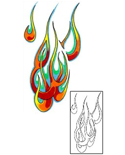 Fire – Flames Tattoo Miscellaneous tattoo | EUF-00099