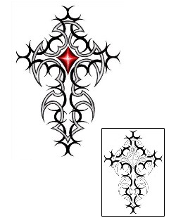 Cross Tattoo Religious & Spiritual tattoo | EXF-00051