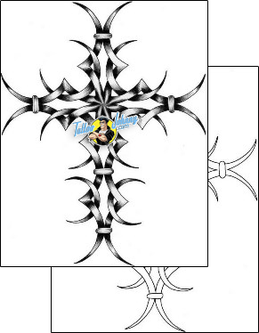 Cross Tattoo religious-and-spiritual-cross-tattoos-excalibur-exf-00306