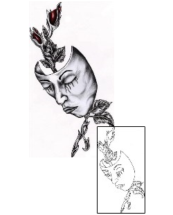 Mask Tattoo Plant Life tattoo | EXF-00320