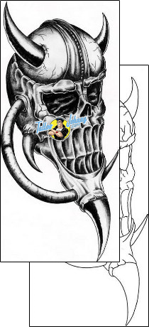 Scary Tattoo horror-skull-tattoos-excalibur-exf-00323