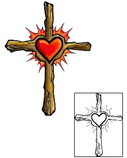 Sacred Heart Tattoo Religious & Spiritual tattoo | F2F-00009