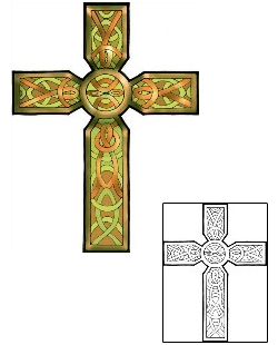 Cross Tattoo Religious & Spiritual tattoo | F2F-00017