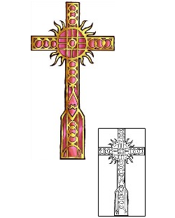 Cross Tattoo Religious & Spiritual tattoo | F2F-00034
