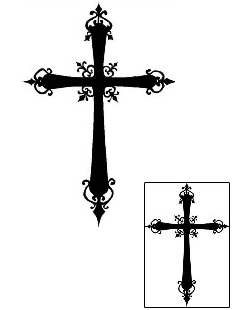 Cross Tattoo Religious & Spiritual tattoo | F2F-00038