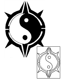 Yin Yang Tattoo Miscellaneous tattoo | FBF-00008