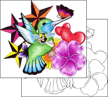 Hummingbird Tattoo astronomy-star-tattoos-frank-miller-fbf-00056