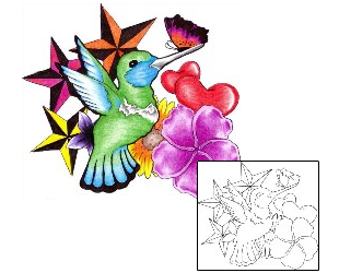 Hummingbird Tattoo Astronomy tattoo | FBF-00056