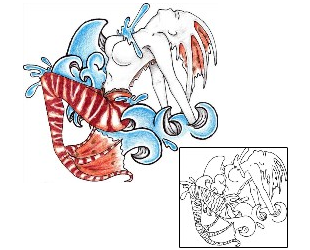 Sea Creature Tattoo Mythology tattoo | FBF-00071